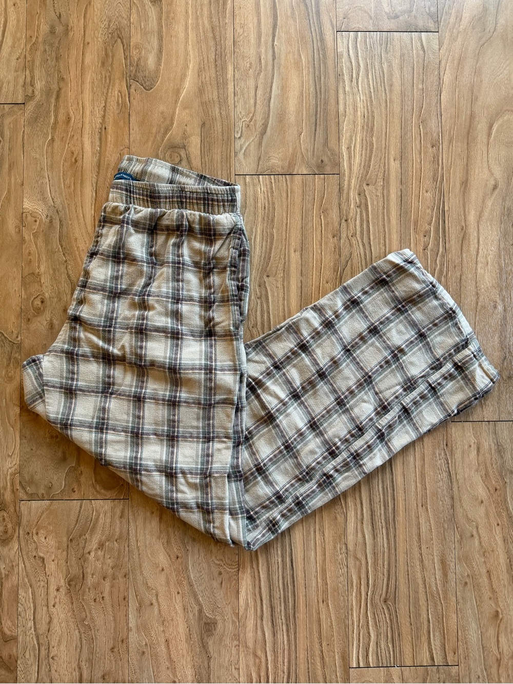 Brandy Melville brown plaid lounge pants